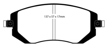 Picture of EBC 03-05 Subaru Impreza 2-0 Turbo WRX Bluestuff Front Brake Pads