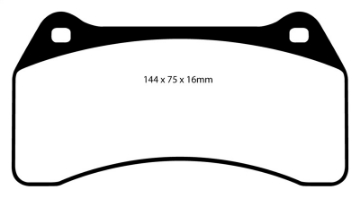 Picture of EBC 03-06 Jaguar XJR 4-2 Supercharged Redstuff Front Brake Pads