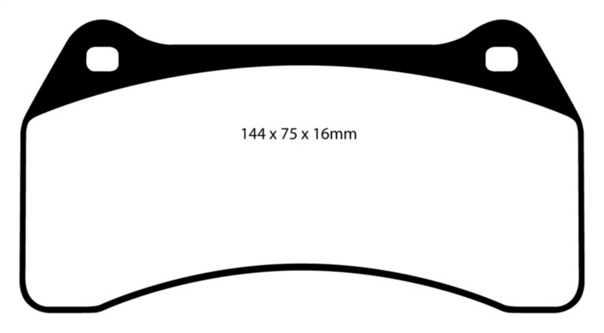 Picture of EBC 03-06 Jaguar XJR 4-2 Supercharged Yellowstuff Front Brake Pads
