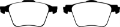 Picture of EBC 03-09 Volvo XC90 2-9 Twin Turbo Redstuff Front Brake Pads