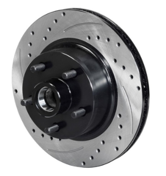 Picture of Wilwood Rotor Front SRP Drilled & Slotted Black - 65-69 Ford Mustang 5x4-50BC 11-29in Dia