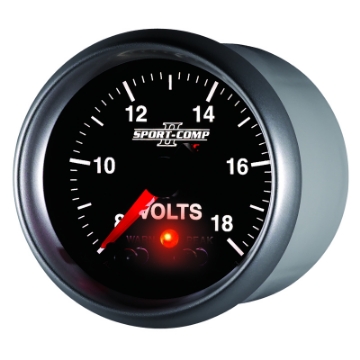 Picture of Autometer Sport-Comp II 2-1-16in Digital Voltmeter Gauge - 18V