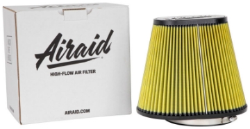 Picture of Airaid Universal Air Filter - Cone 6in FLG x 10-3-4x7-3-4in B x 7-1-4x4-3-in T x 9in H - Synthaflow