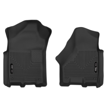 Picture of Husky Liners 19-22 Dodge Ram 2500-3500 CC-EC X-Act Contour Black Front Floor Liners