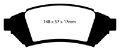 Picture of EBC 04 Pontiac Grand Prix 3-8 Yellowstuff Front Brake Pads