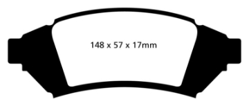 Picture of EBC 04 Pontiac Grand Prix 3-8 Yellowstuff Front Brake Pads