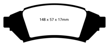 Picture of EBC 04 Pontiac Grand Prix 3-8 Yellowstuff Front Brake Pads