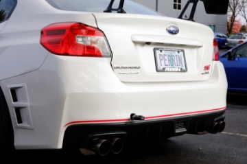 Picture of PERRIN 15-21 Subaru WRX-STI Tow Hook Kit Rear - Black