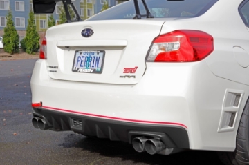 Picture of PERRIN 15-21 Subaru WRX-STI Tow Hook Kit Rear - Red