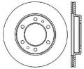 Picture of StopTech 81-89 Toyota Land Cruiser Slotted & Drilled Front Rotor