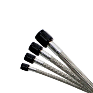 Picture of Nitrous Express 4AN 16ft Stainless Steel Braided Hose - Black