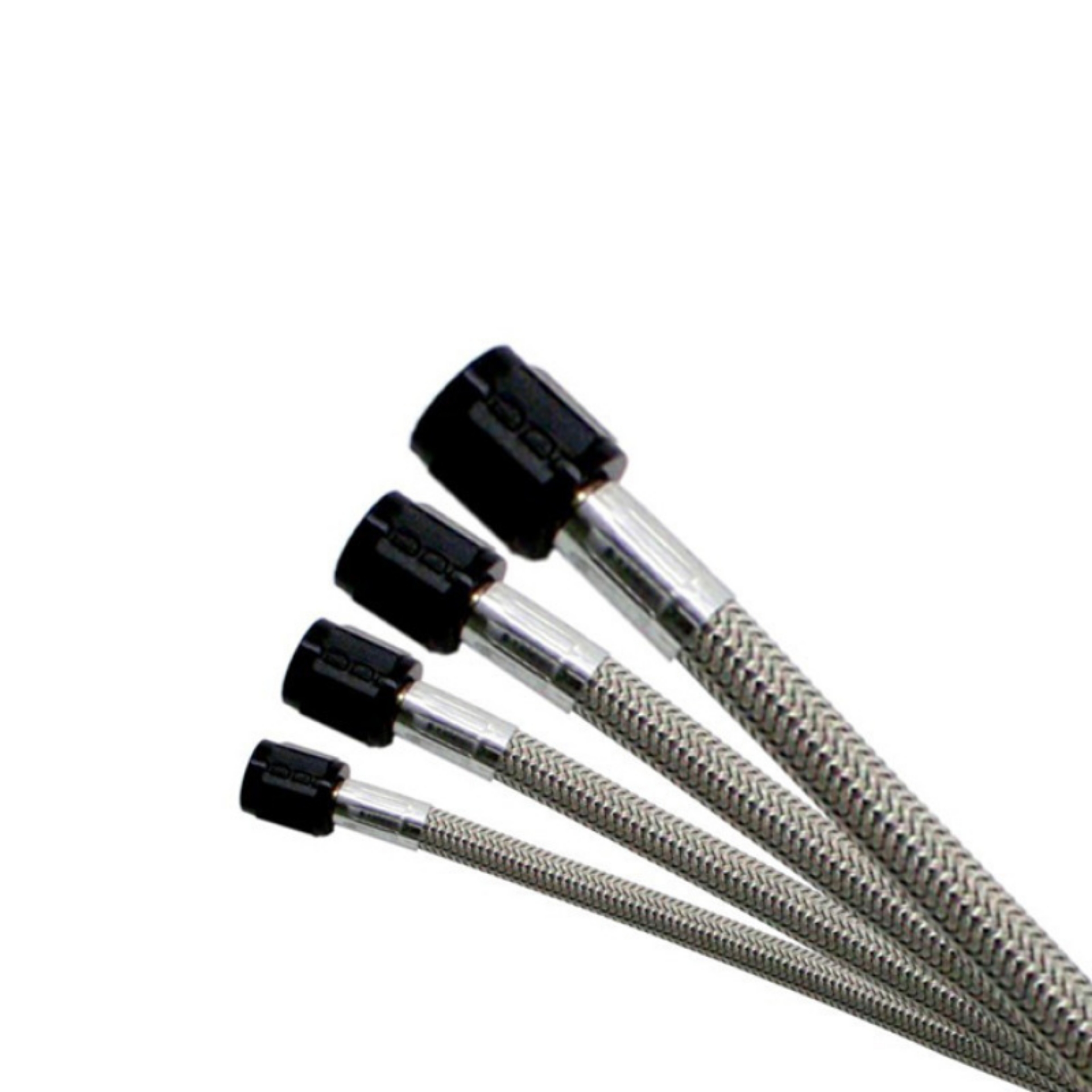 Picture of Nitrous Express 4AN 8ft Stainless Steel Braided Hose - Black