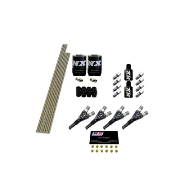 Picture of Nitrous Express 4 Cyl Shark Plumb Kit w-2 Solenoids & 75HP Jets Incl Hardware