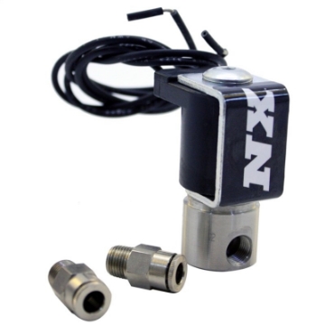 Picture of Nitrous Express Water Injection Solenoid Upgrade Fluid Flow w-Fittings