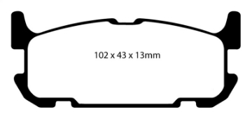 Picture of EBC 04-05 Mazda Miata MX5 1-8 Sports Suspension Yellowstuff Rear Brake Pads