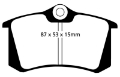 Picture of EBC 04-06 Audi TT Quattro 3-2 Bluestuff Rear Brake Pads