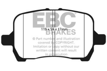Picture of EBC 04-06 Chevrolet Cobalt 2-0 Supercharged Greenstuff Front Brake Pads