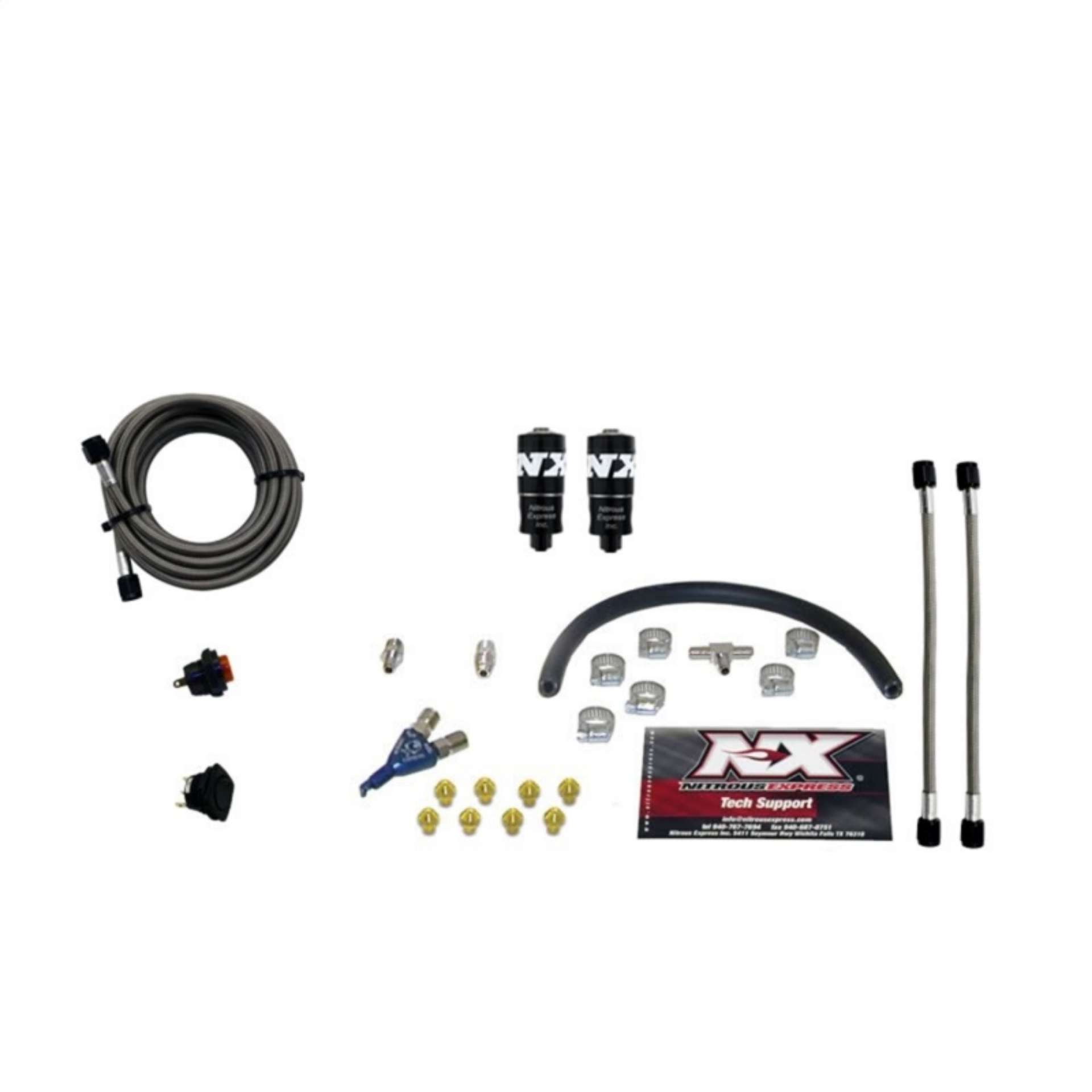 Picture of Nitrous Express Hitman EFI Single Nozzle Piranha Nitrous Kit 35-75HP w-o Bottle