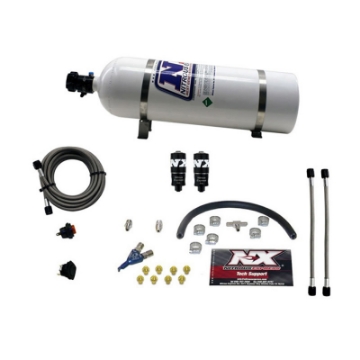 Picture of Nitrous Express Hitman EFI Single Nozzle Piranha Nitrous Kit 35-75HP w-15lb Bottle