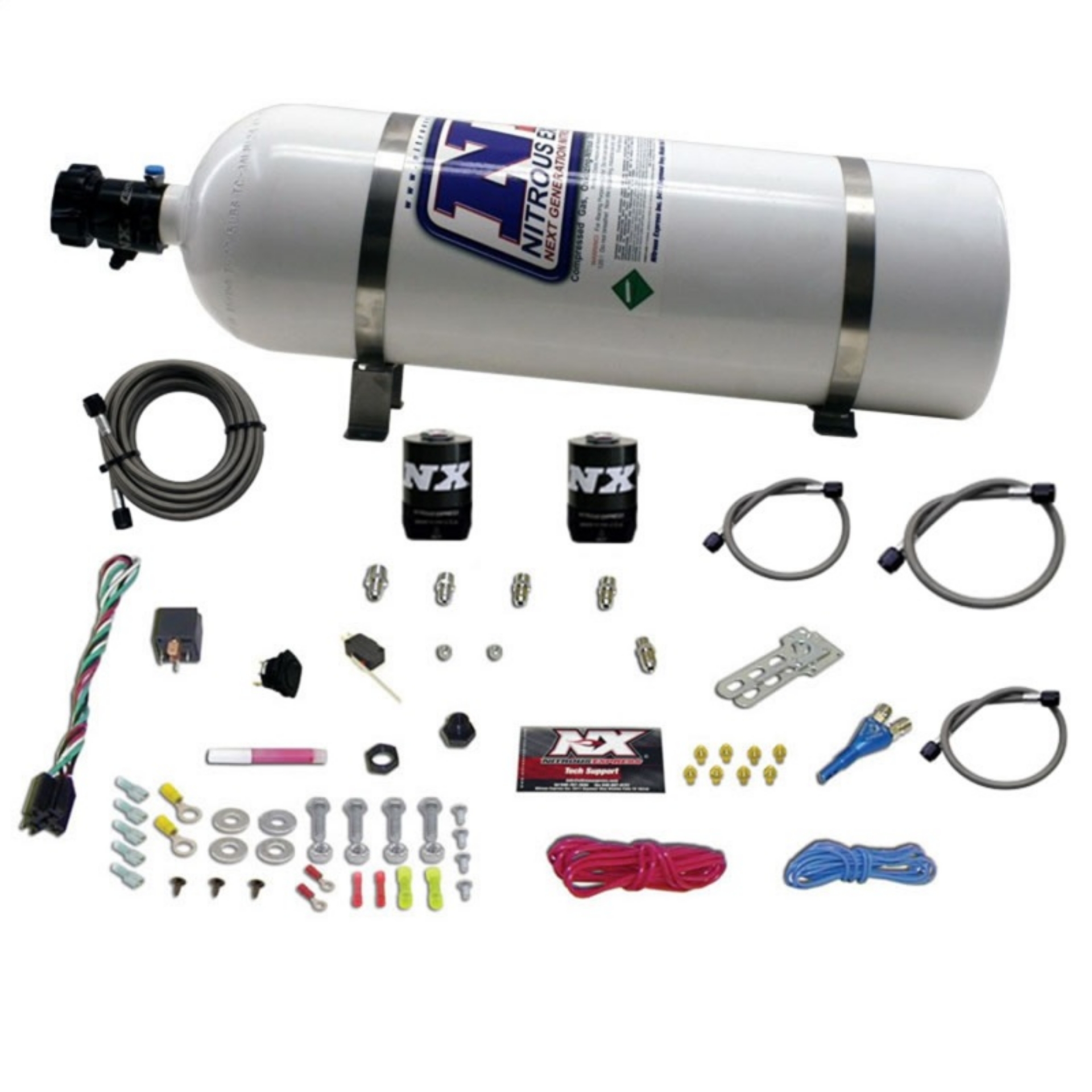 Picture of Nitrous Express Ford EFI Race Single Nozzle Nitrous Kit 100-250HP w-15lb Bottle