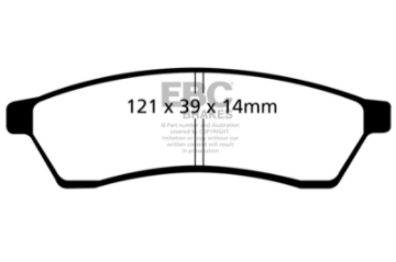 Picture of EBC 04-06 Chevrolet Epica 2-5 Ultimax2 Rear Brake Pads