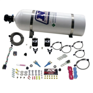 Picture of Nitrous Express 08-10 Dodge Viper EFI Dual Nozzle 100-300HP w-15lb Bottle