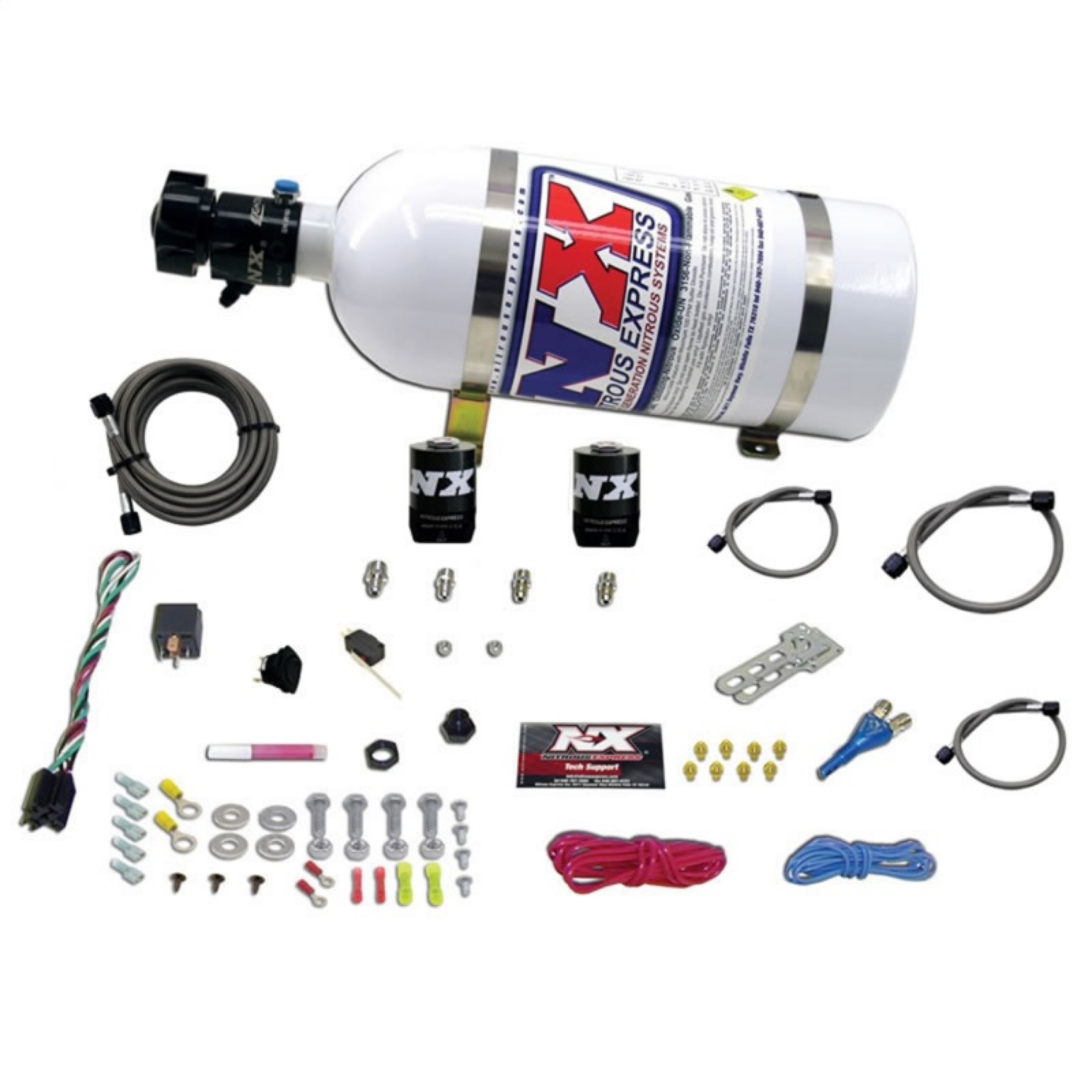 Picture of Nitrous Express All Dodge EFI Single Nozzle Nitrous Kit 35-150HP w-10lb Bottle