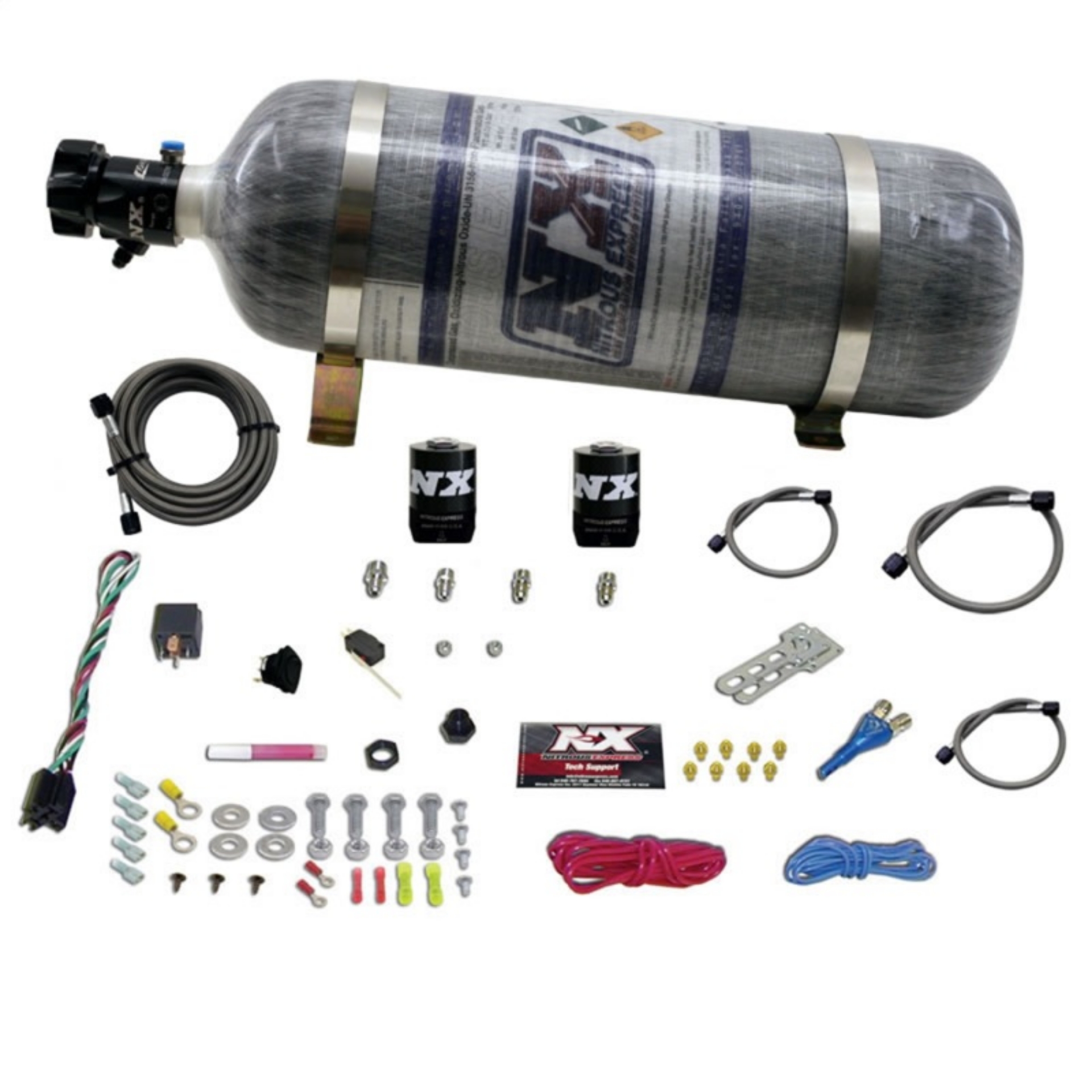 Picture of Nitrous Express All Dodge EFI Single Nozzle Nitrous Kit w-Composite Bottle