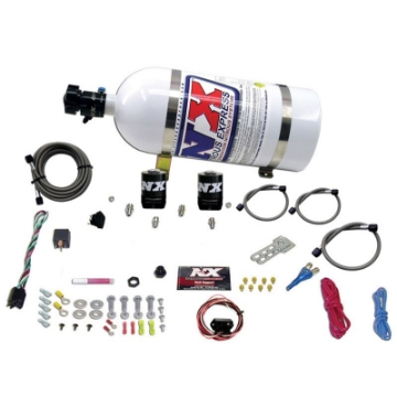 Picture of Nitrous Express 10-15 Chevrolet Camaro 5th Gen Single Nozzle Nitrous Kit 35-150HP w-10lb Bottle