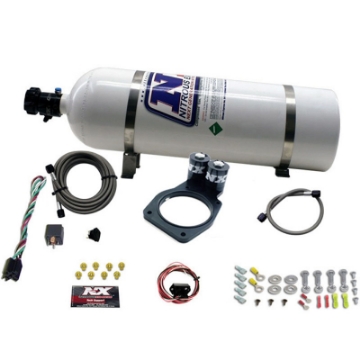 Picture of Nitrous Express 10-15 Chevrolet Camaro Nitrous Plate Kit 50-150HP w-15lb Bottle