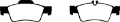 Picture of EBC 04-06 Mercedes-Benz CL500 5-0 Greenstuff Rear Brake Pads
