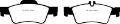 Picture of EBC 04-06 Mercedes-Benz CL500 5-0 Redstuff Rear Brake Pads