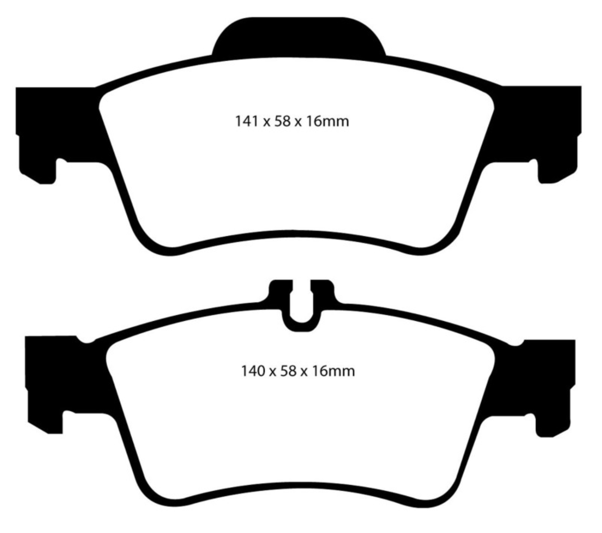 Picture of EBC 04-06 Mercedes-Benz CL500 5-0 Yellowstuff Rear Brake Pads