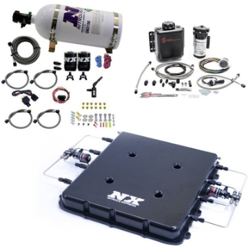 Picture of Nitrous Express Nitrous & Water Injection Kit w-Billet LT4 Supercharger Lid w-10lb Bottle