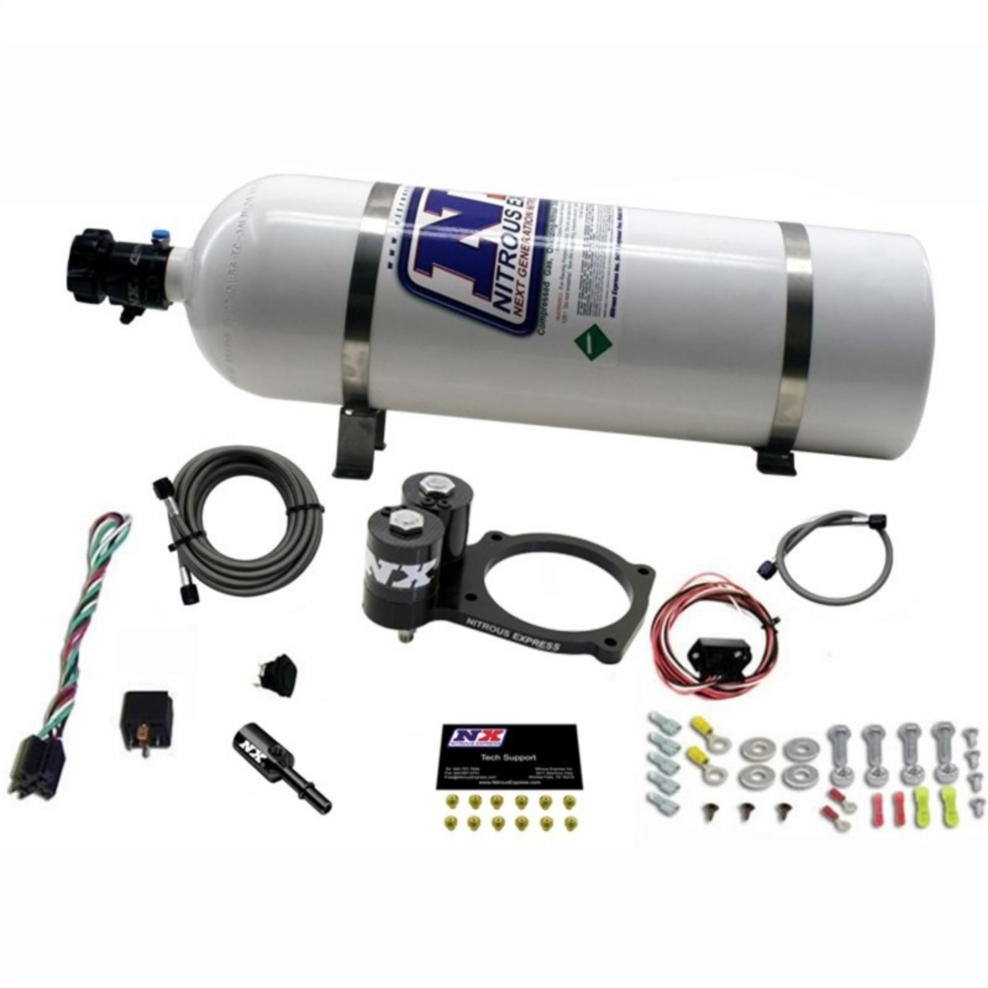 Picture of Nitrous Express Dodge Hellcat-Demon Nitrous Plate Kit w-15lb Bottle