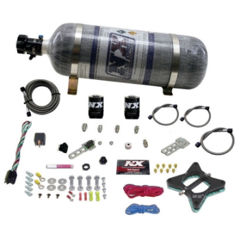 Picture of Nitrous Express 96-04 Ford Mustang 4-6L 2 Valve Nitrous Plate Kit w-Composite Bottle