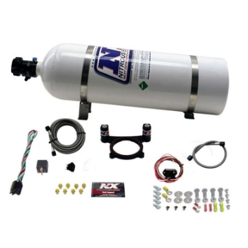 Picture of Nitrous Express 11-15 Ford Mustang GT 5-0L Coyote 4 Valve Nitrous Plate Kit 50-200HP w-15lb Bottle