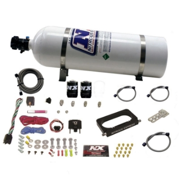 Picture of Nitrous Express 96-04 Ford Mustang Cobra-Mach 1 4 Valve Nitrous Kit 50-300HP w-15lb Bottle