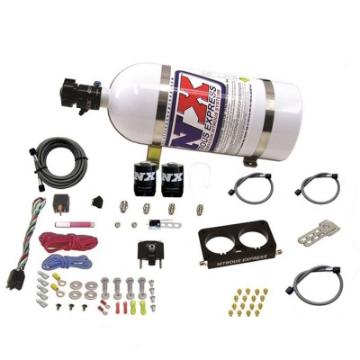Picture of Nitrous Express 96-04 Ford Mustang Cobra 4 Valve Stock TB Nitrous Kit 50-300HP w-10lb Bottle