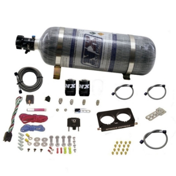 Picture of Nitrous Express 96-04 Ford Mustang Cobra 4 Valve Stock TB Nitrous Kit 50-300HP w-Comp Bottle
