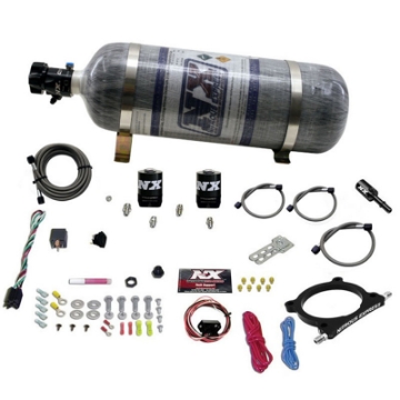 Picture of Nitrous Express 11-15 Ford Mustang GT 5-0L High Output Nitrous Plate Kit 50-250HP w-12lb Bottle