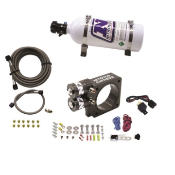Picture of Nitrous Express 86-93 Ford Mustang GT 5-0L Pushrod Nitrous Plate Kit w-5lb Bottle