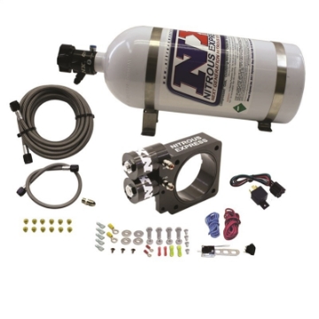 Picture of Nitrous Express 86-93 Ford Mustang GT 5-0L Pushrod Nitrous Plate Kit w-10lb Bottle