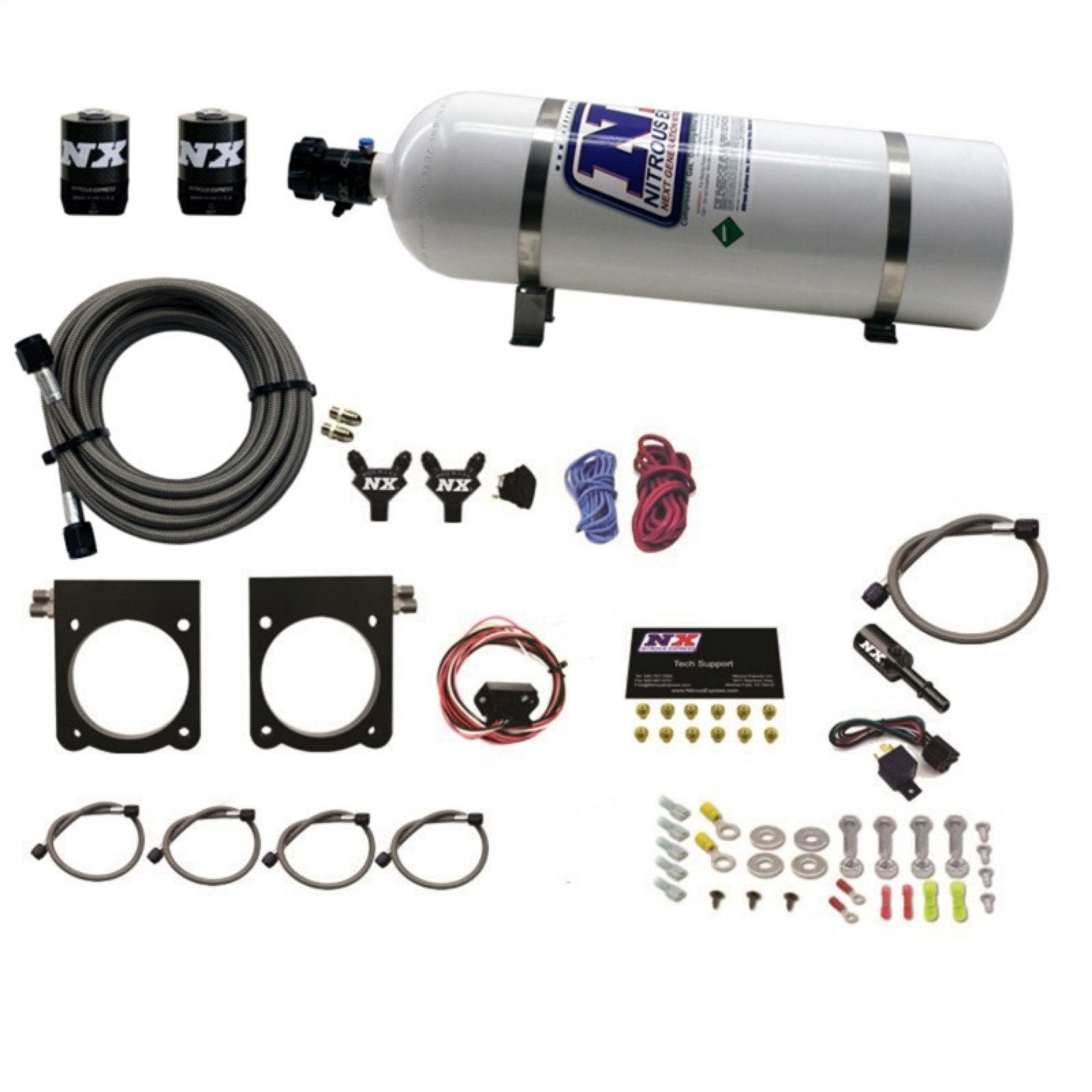 Picture of Nitrous Express 13-17 Dodge Viper Gen-V Nitrous Plate Kit 50-400HP w-15lb Bottle