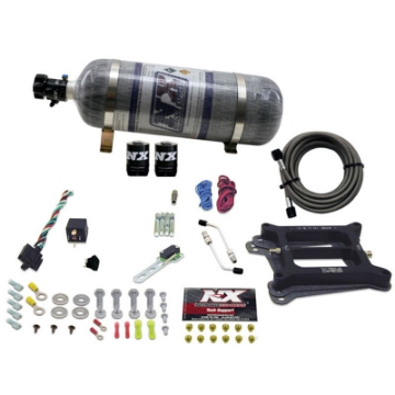 Picture of Nitrous Express 4150 4-BBL-Gasoline Nitrous Kit 50-300HP w-Composite Bottle