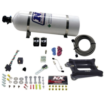 Picture of Nitrous Express 4150 4-BBL-Alcohol Nitrous Kit 50-300HP w-15lb Bottle