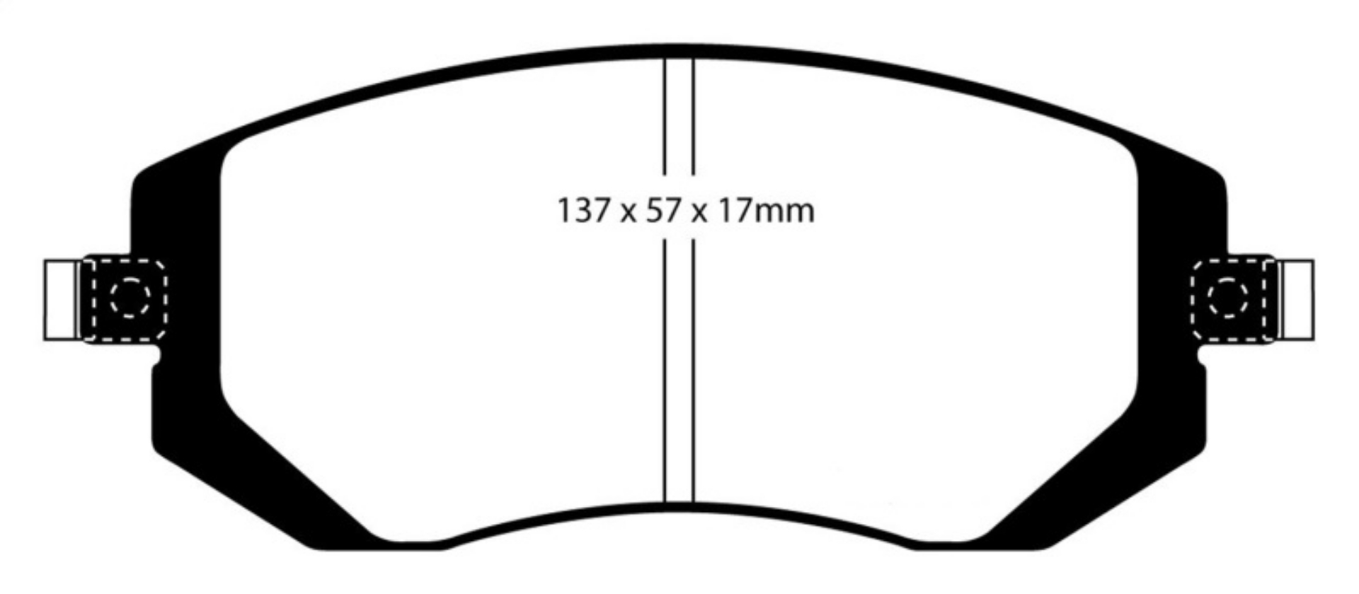 Picture of EBC 04-06 Saab 9-2X 2-0 Turbo Redstuff Front Brake Pads