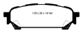 Picture of EBC 04-06 Saab 9-2X 2-0 Turbo Redstuff Rear Brake Pads