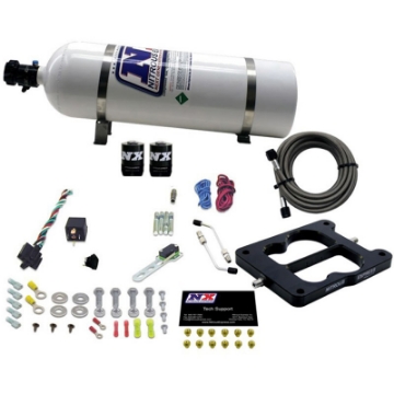 Picture of Nitrous Express Q-Jet-Holley Spread Bore Nitrous Kit 50-300HP w-15lb Bottle