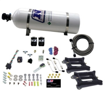 Picture of Nitrous Express Dual-4150-Alcohol Nitrous Kit 50-300HP w-15lb Bottle